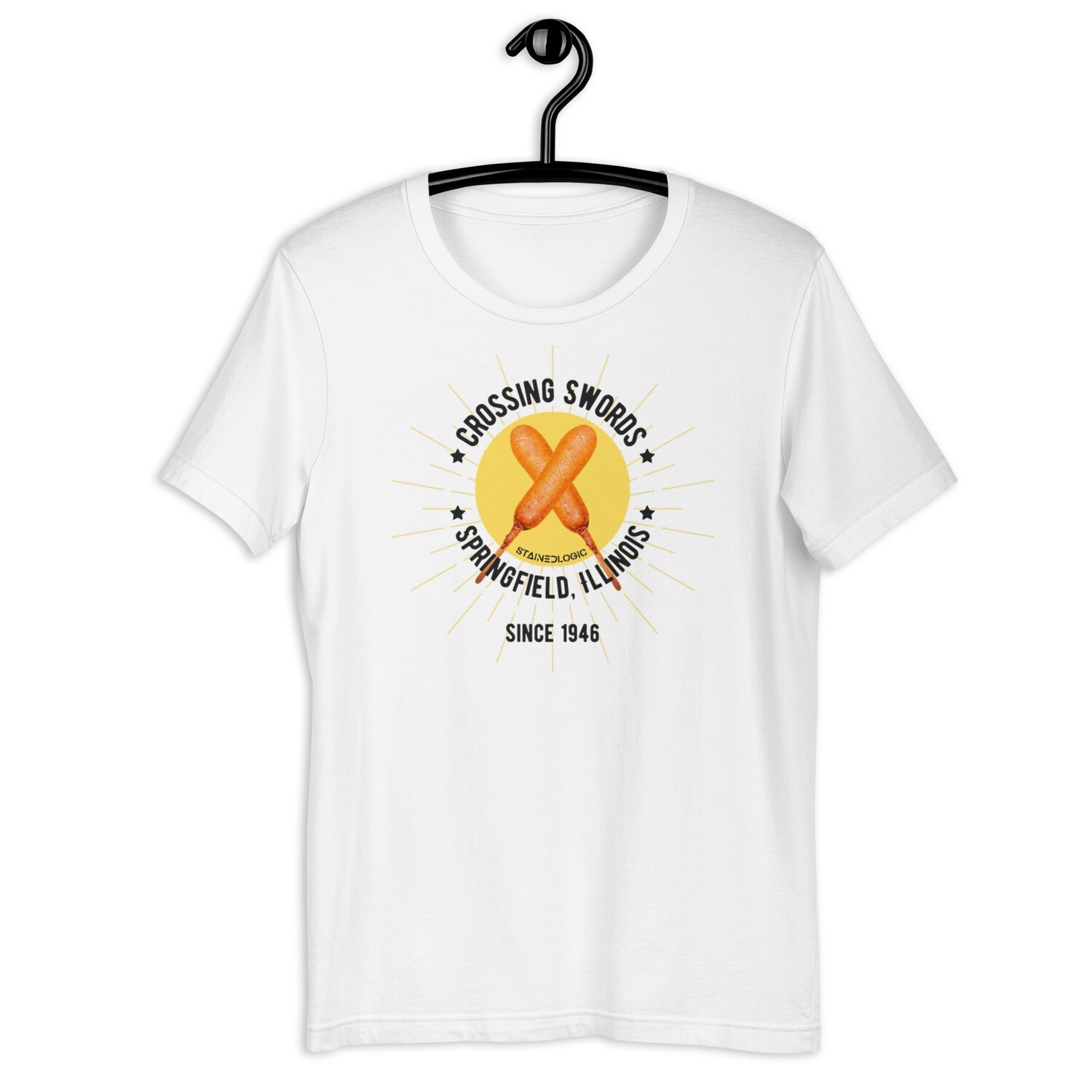 StainedLogic Corn Dog Springfield Illinois Relaxed Fit Tee