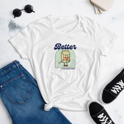 StainedLogic Exclusive - Milk &amp; Cookies Better Together - Women's Graphic Tee