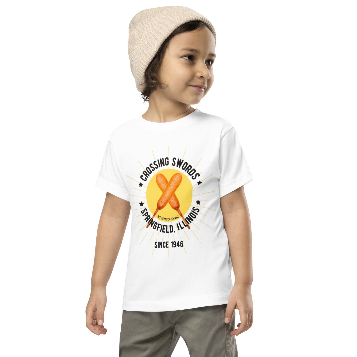 StainedLogic Corn Dog Springfield Illinois Toddler Graphic Tee