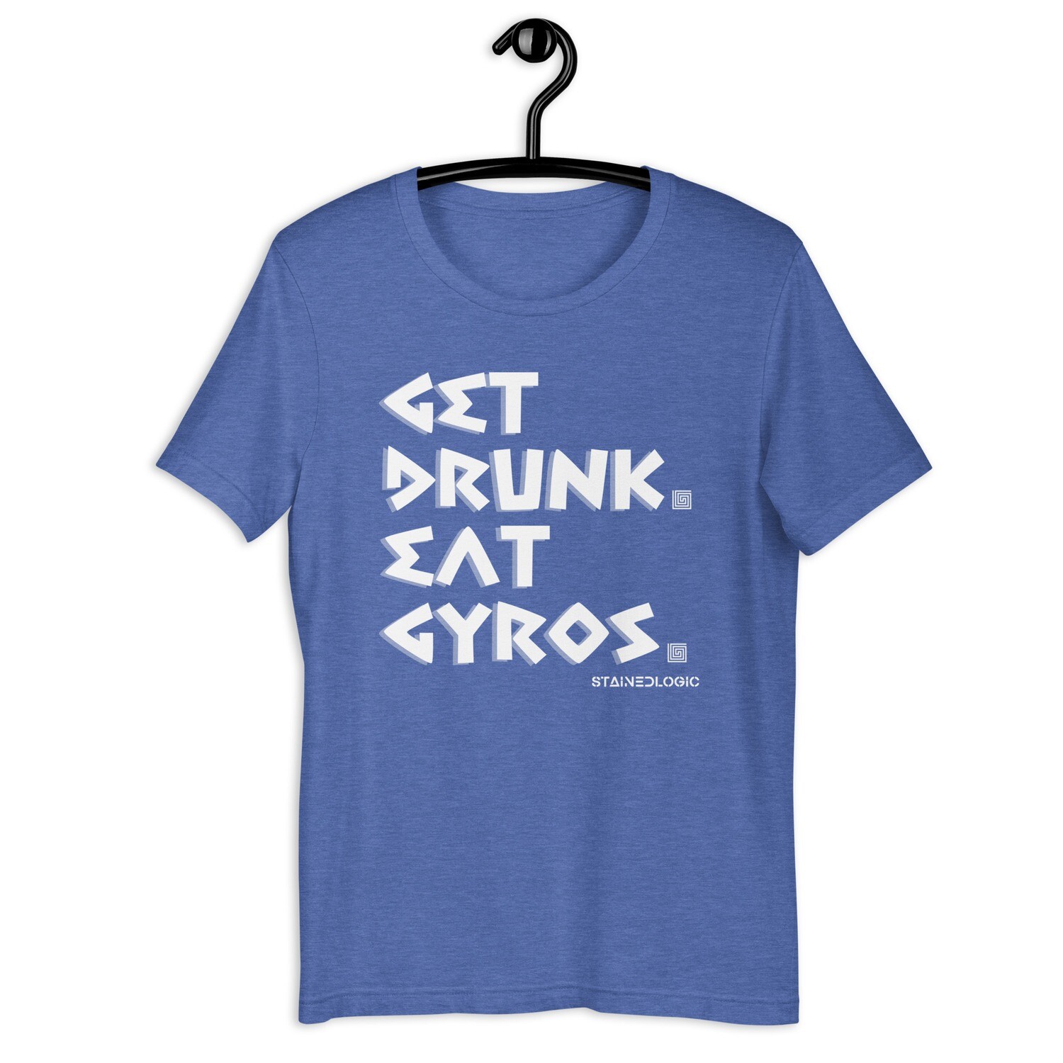 StainedLogic Get Drunk Eat Gyros Graphic Tee