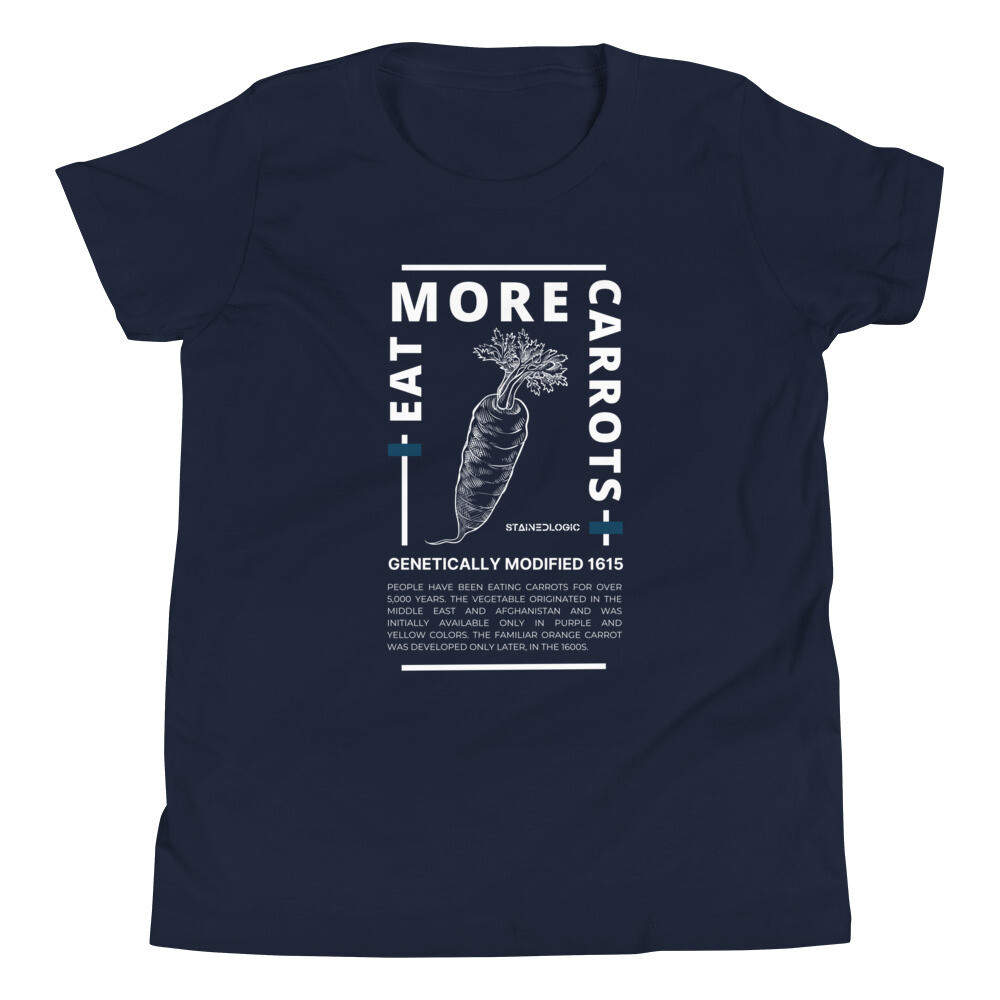 StainedLogic Eat More Carrots - Genetically Modified Youth Graphic Tee