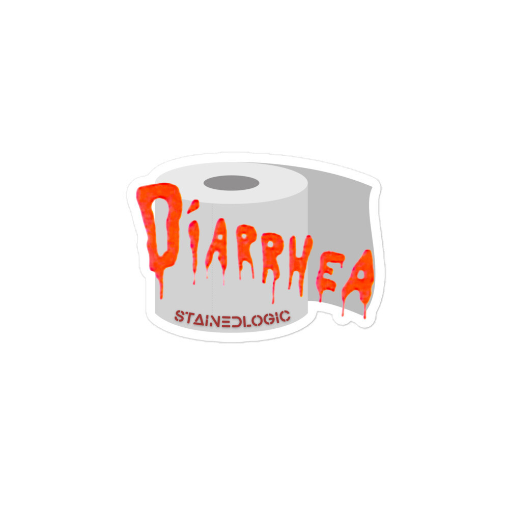 StainedLogic Oh No Diarrhea Vinyl Sticker