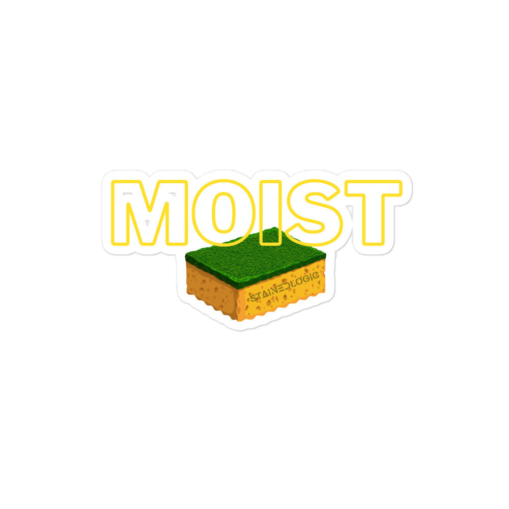 StainedLogic Words we Love to Hate - Moist - Vinyl Sticker