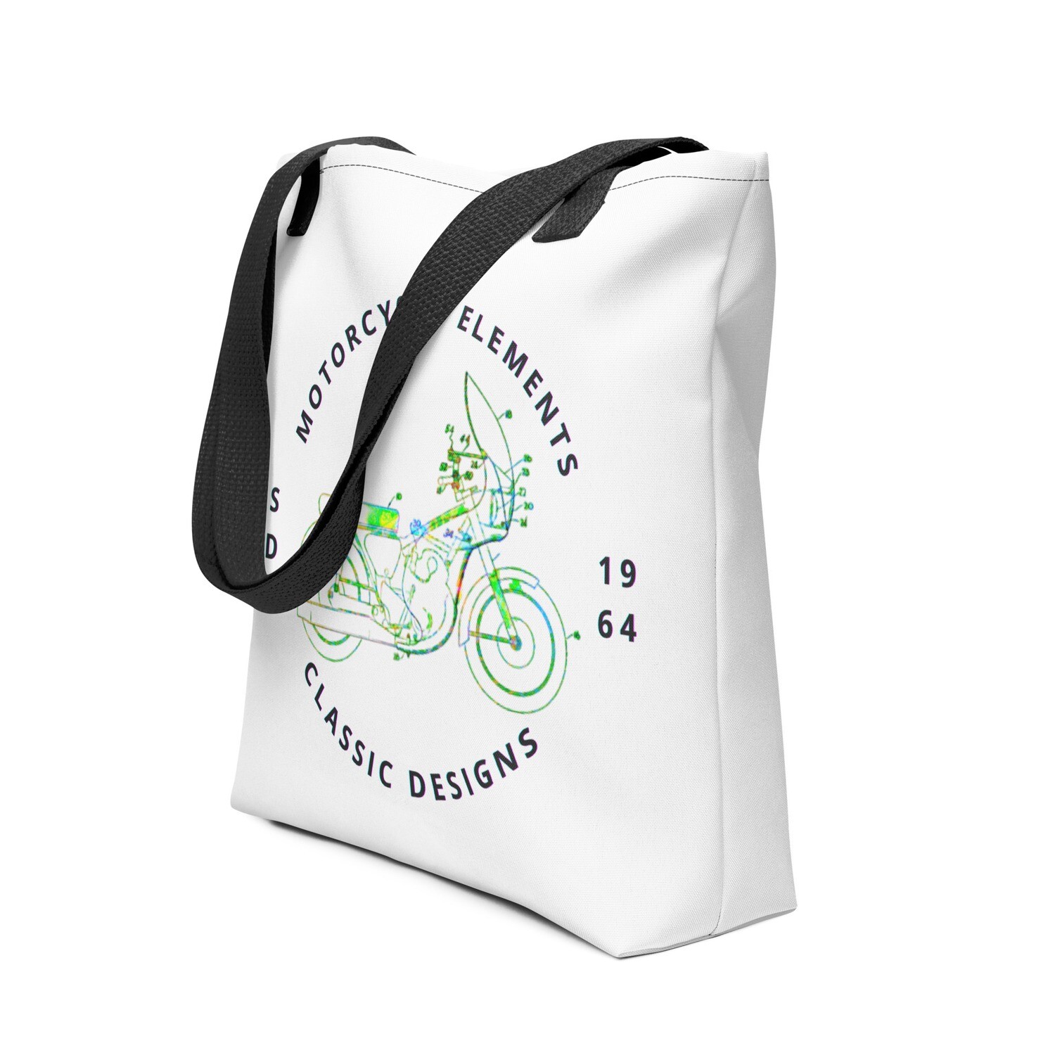 StainedLogic Classic Motorcycle Elements - Fairing Graphic Tote Bag
