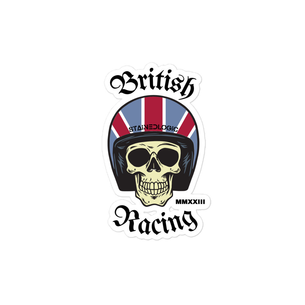 StainedLogic British Racing Ghost Vinyl Sticker