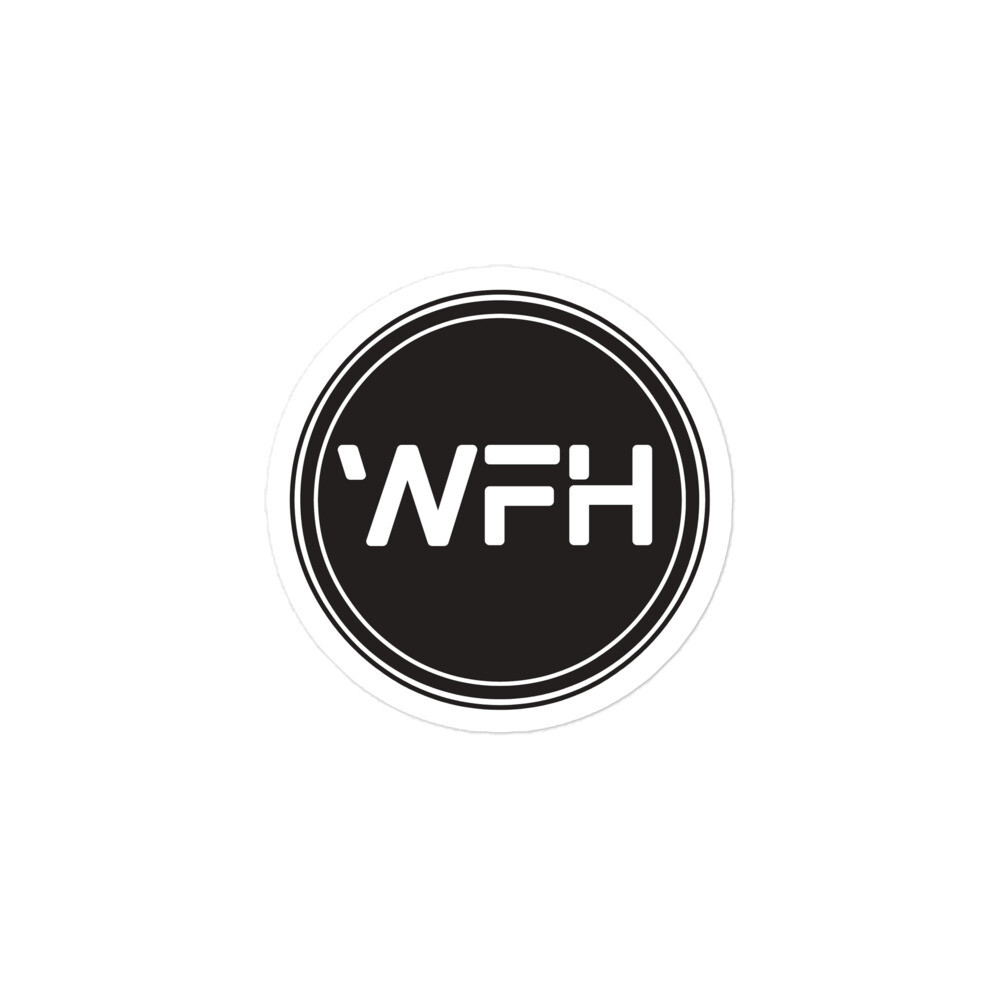StainedLogic WFH &quot;Work from Home&quot; Memorial Patch Vinyl Sticker