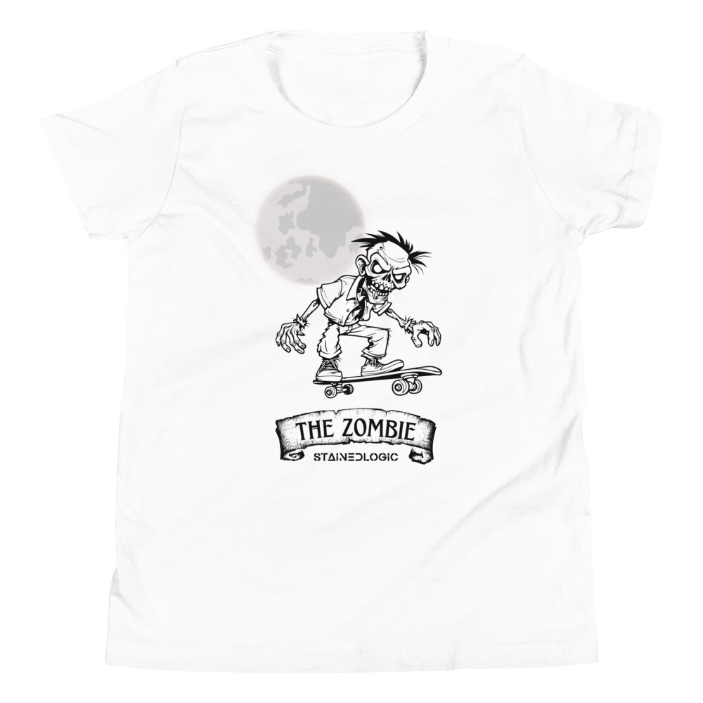 StainedLogic Zombie Skateboarder Youth Graphic Tee