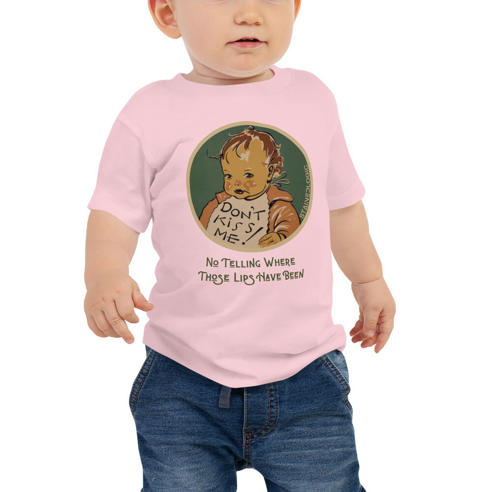 StainedLogic &quot;Don&#39;t Kiss Me&quot; Baby Graphic Tee
