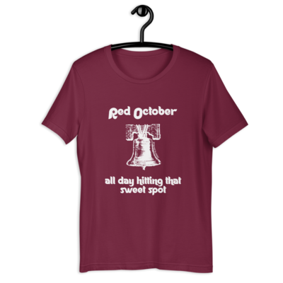StainedLogic Red October Philadelphia Baseball Graphic Tee