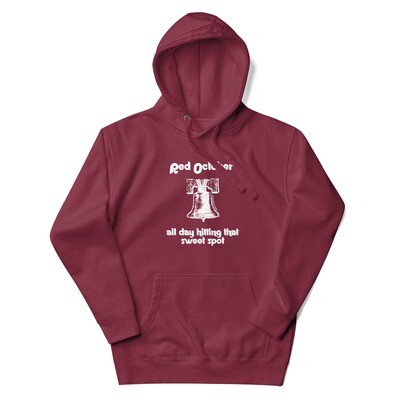 StainedLogic Red October Philadelphia Baseball Graphic Hoodie
