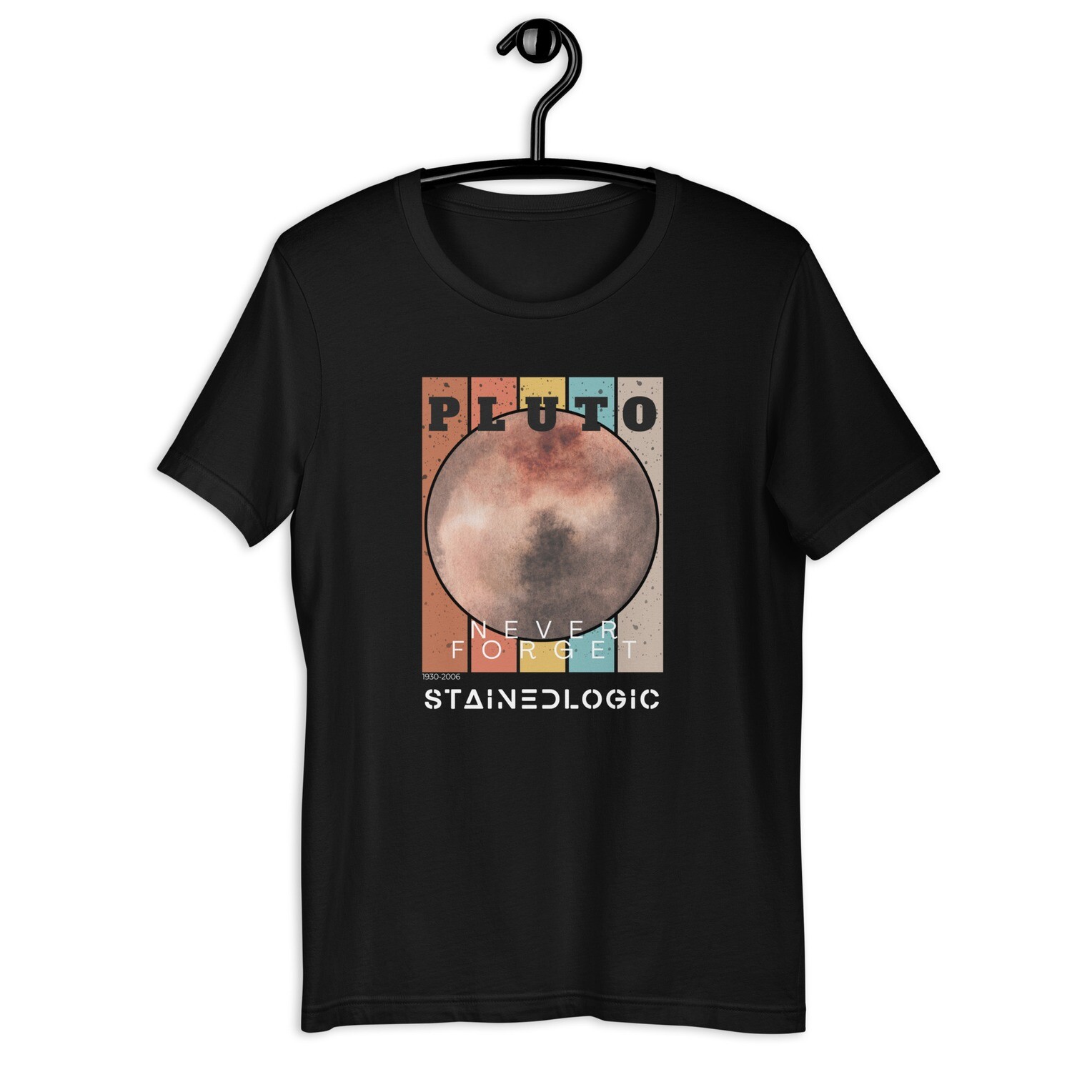 StainedLogic Pluto Never Forget 1930-2006 Graphic Tee