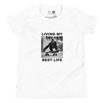 StainedLogic Skateboarding Gorilla Youth Graphic Tee