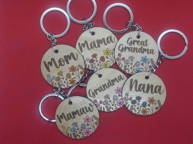 Floral Keychains