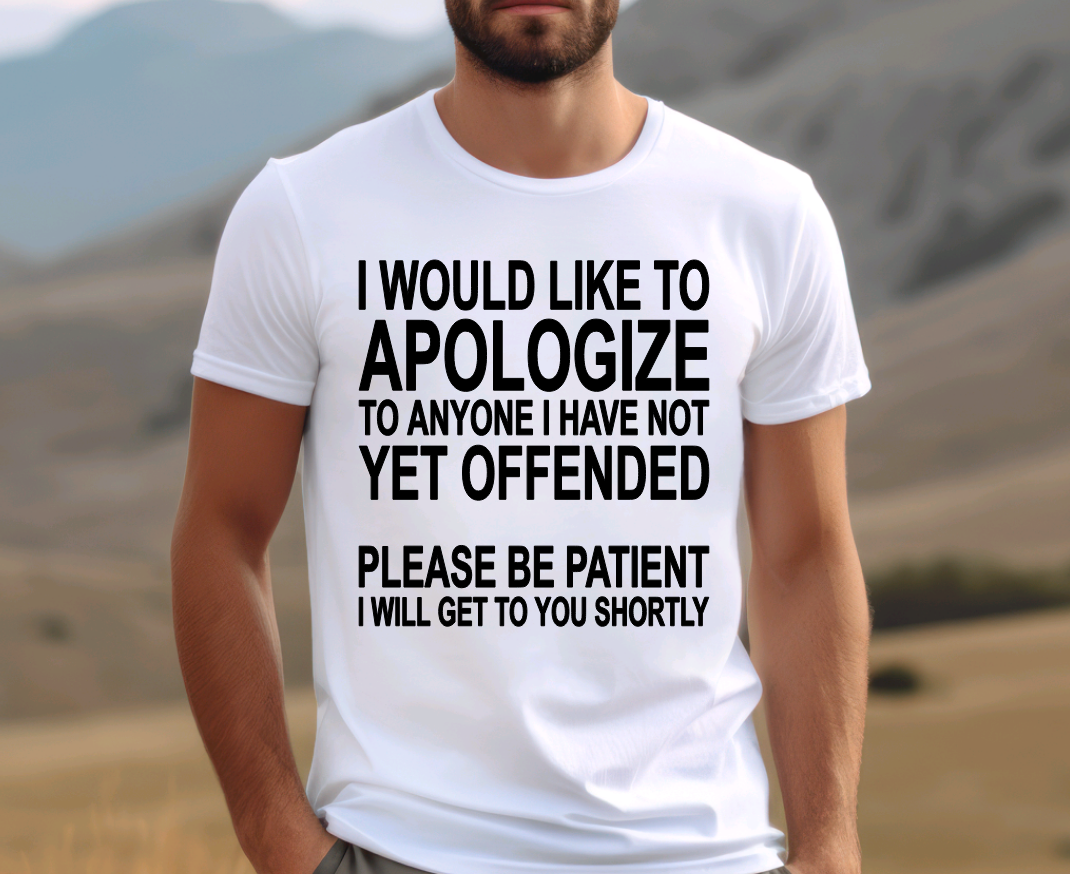 Apologize T-Shirt Men&#39;s