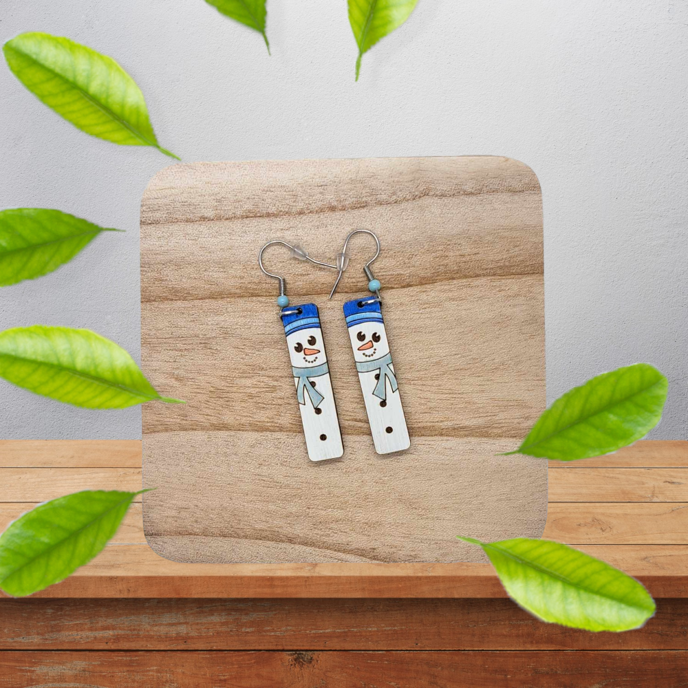 Festive Snowman Earring Dangles