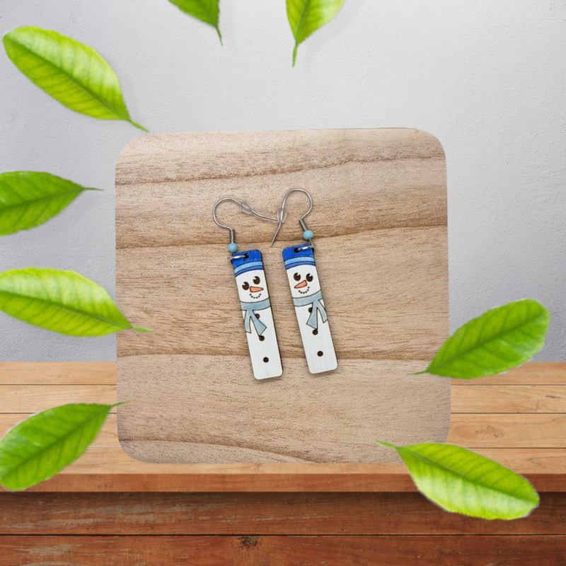 Festive Snowman Earring Dangles