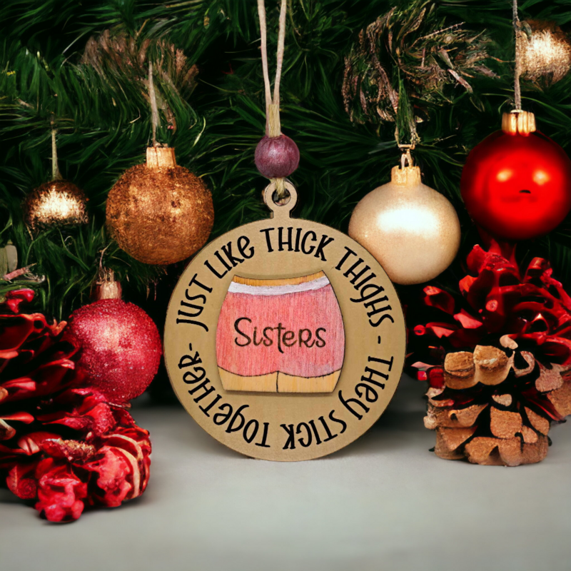 Sisters Christmas Ornament