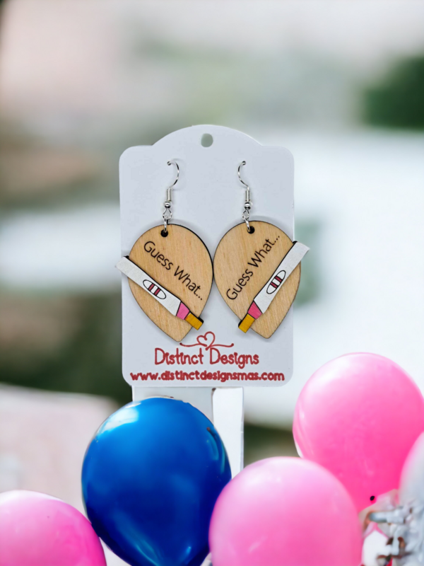 Prego Baby Announcement Earrings