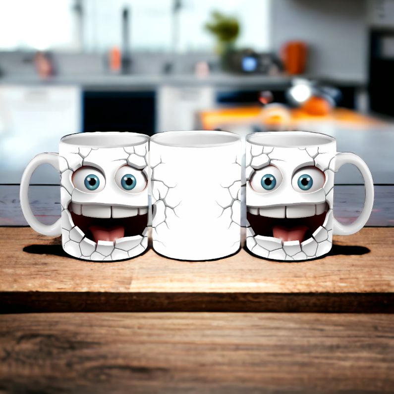 3D Smiley Face Mug