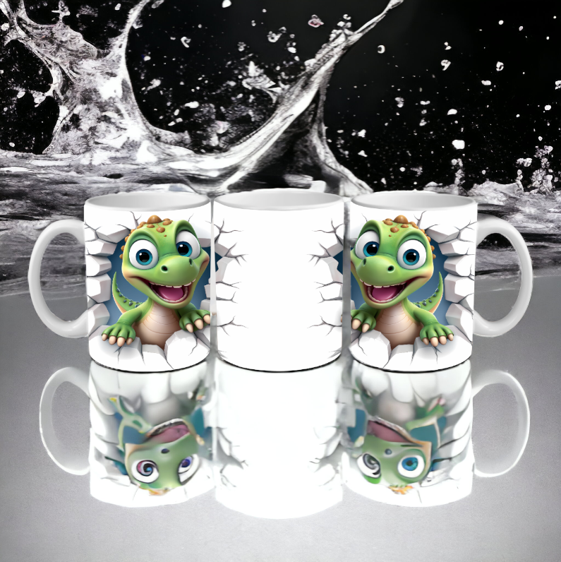 3D Baby Dinosaurs Mug