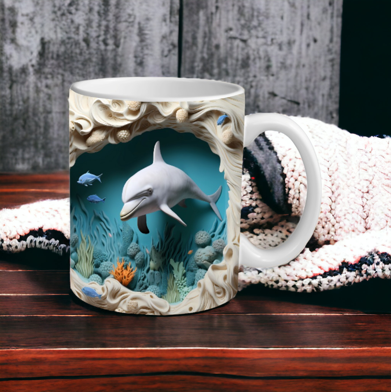 3D Dolphin Mug