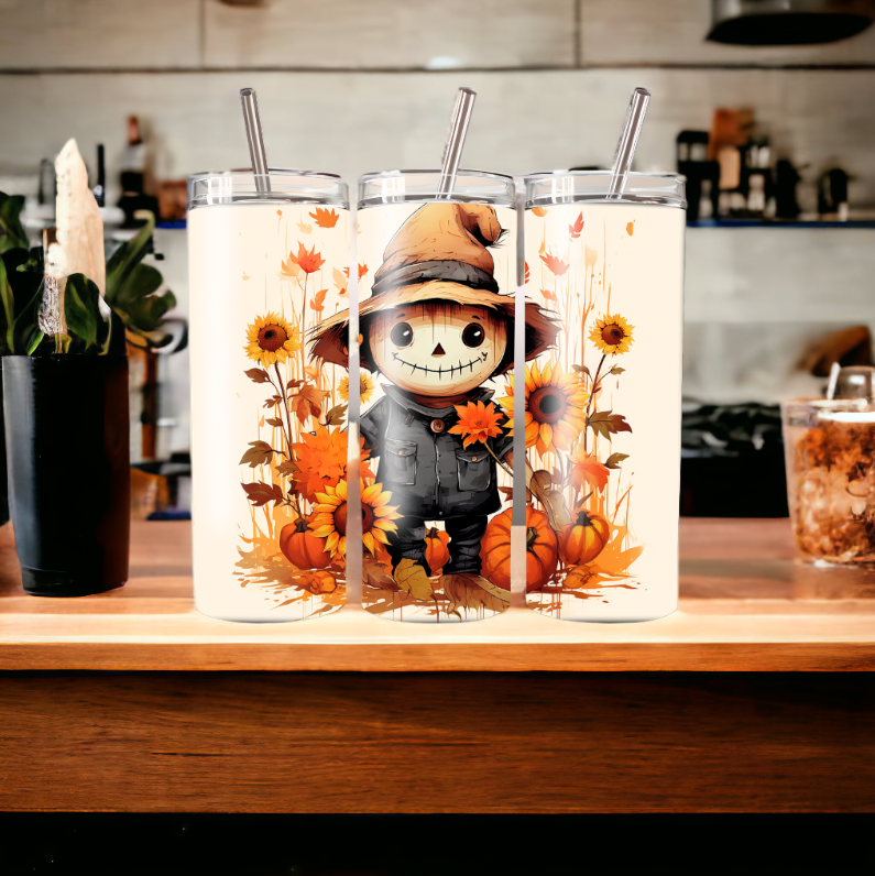 Cute Scarecrow 20oz Skinny Tumbler