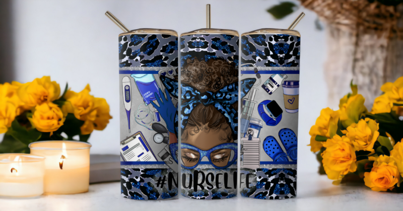 Nurse Life 20oz Skinny Tumbler