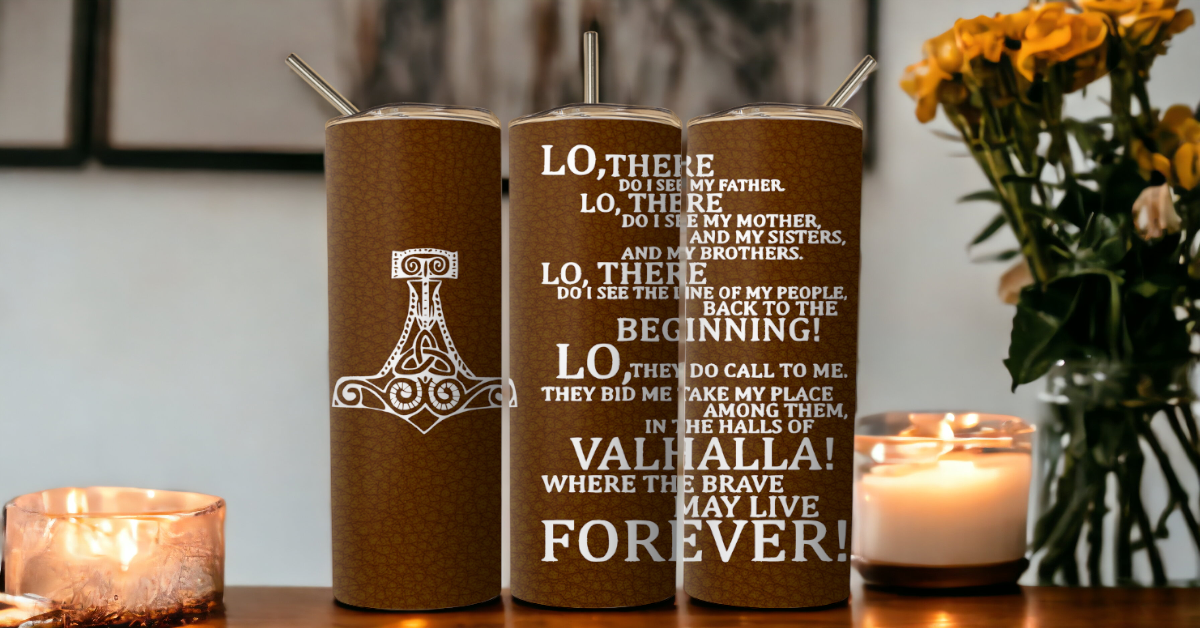 Vikings Prayer 20oz Tumbler