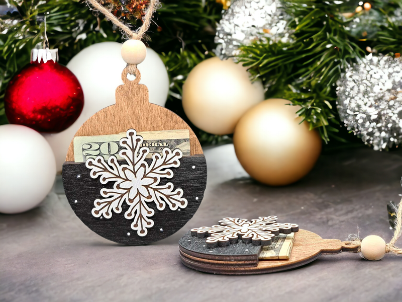 Snowflake Money Holder Ornament