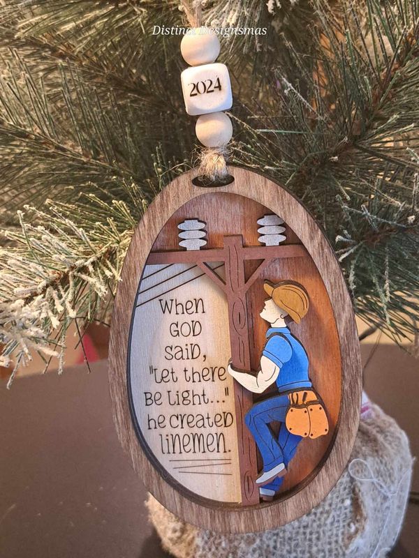 Lineman Ornament