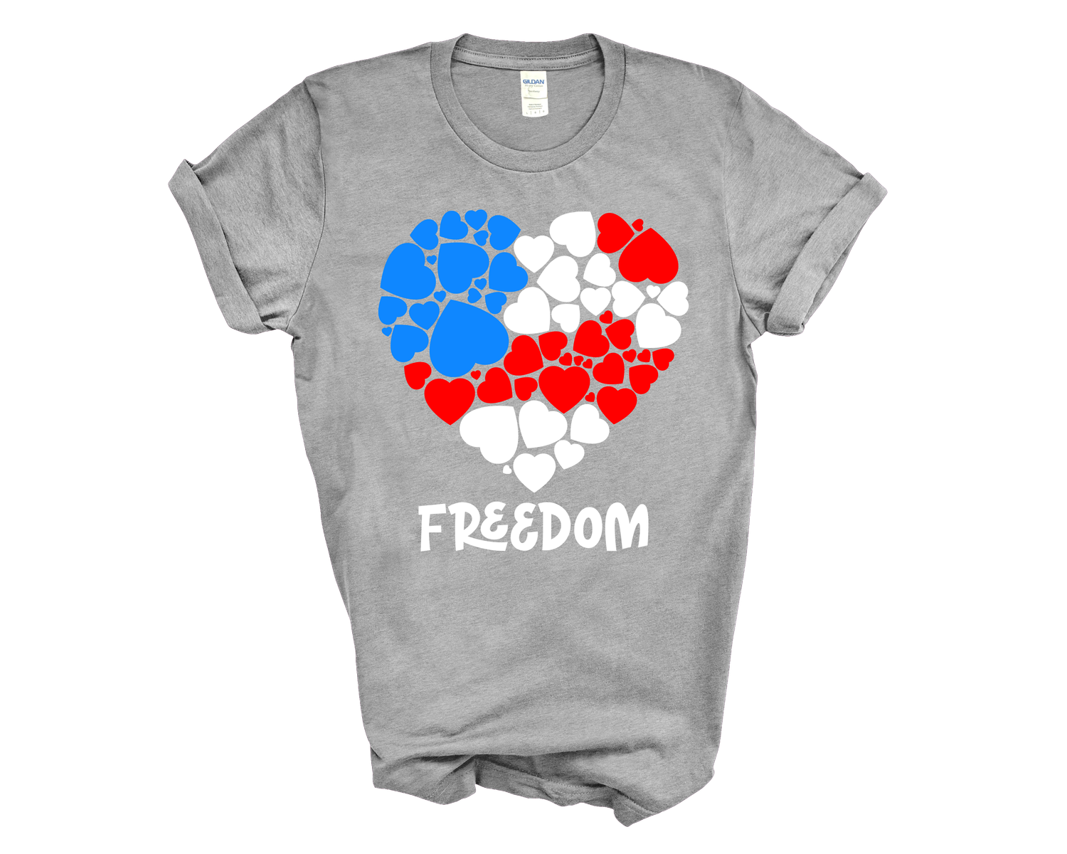 Freedom with Hearts Tee