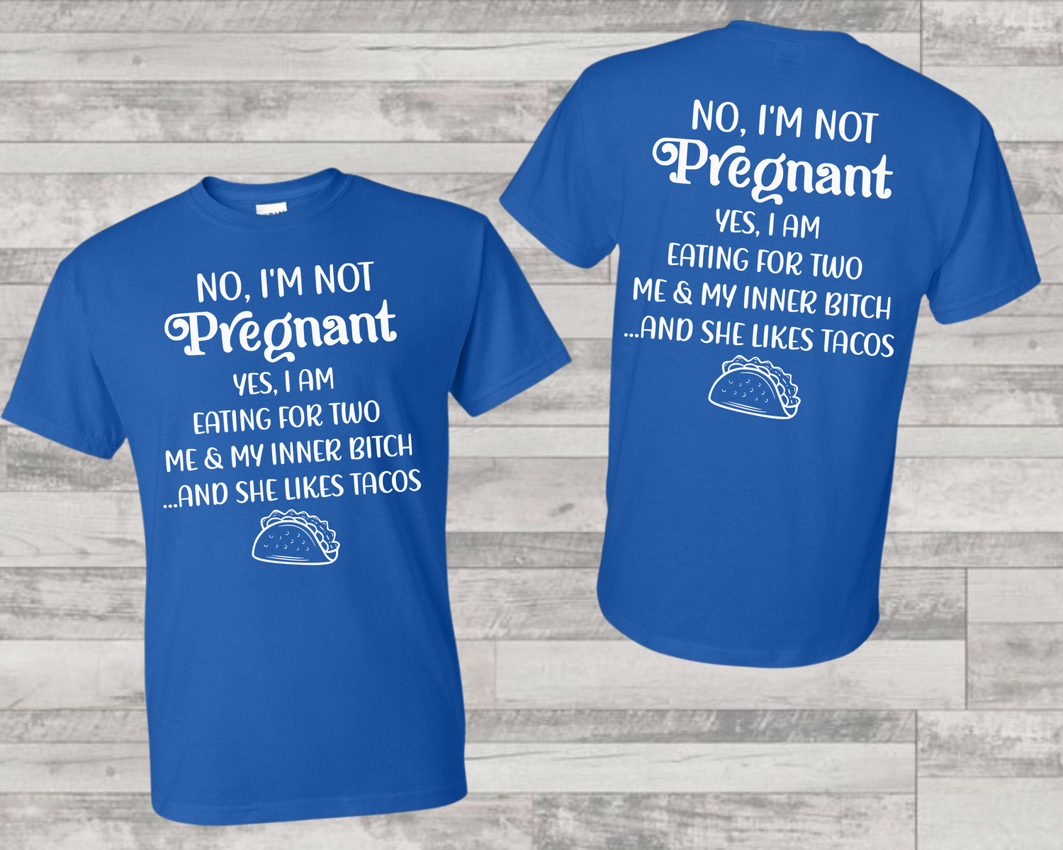 &quot;NO I&#39;M NOT PREGNANT&quot; TEE