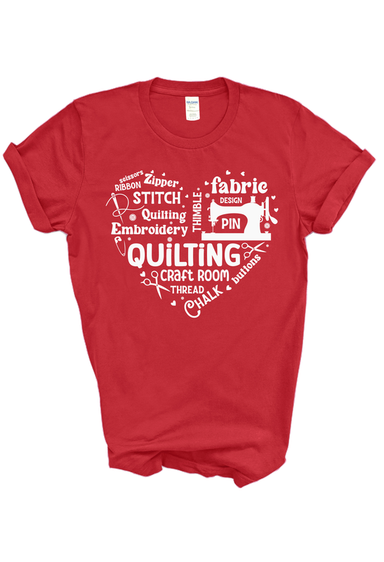 WordArt Quilting Heart