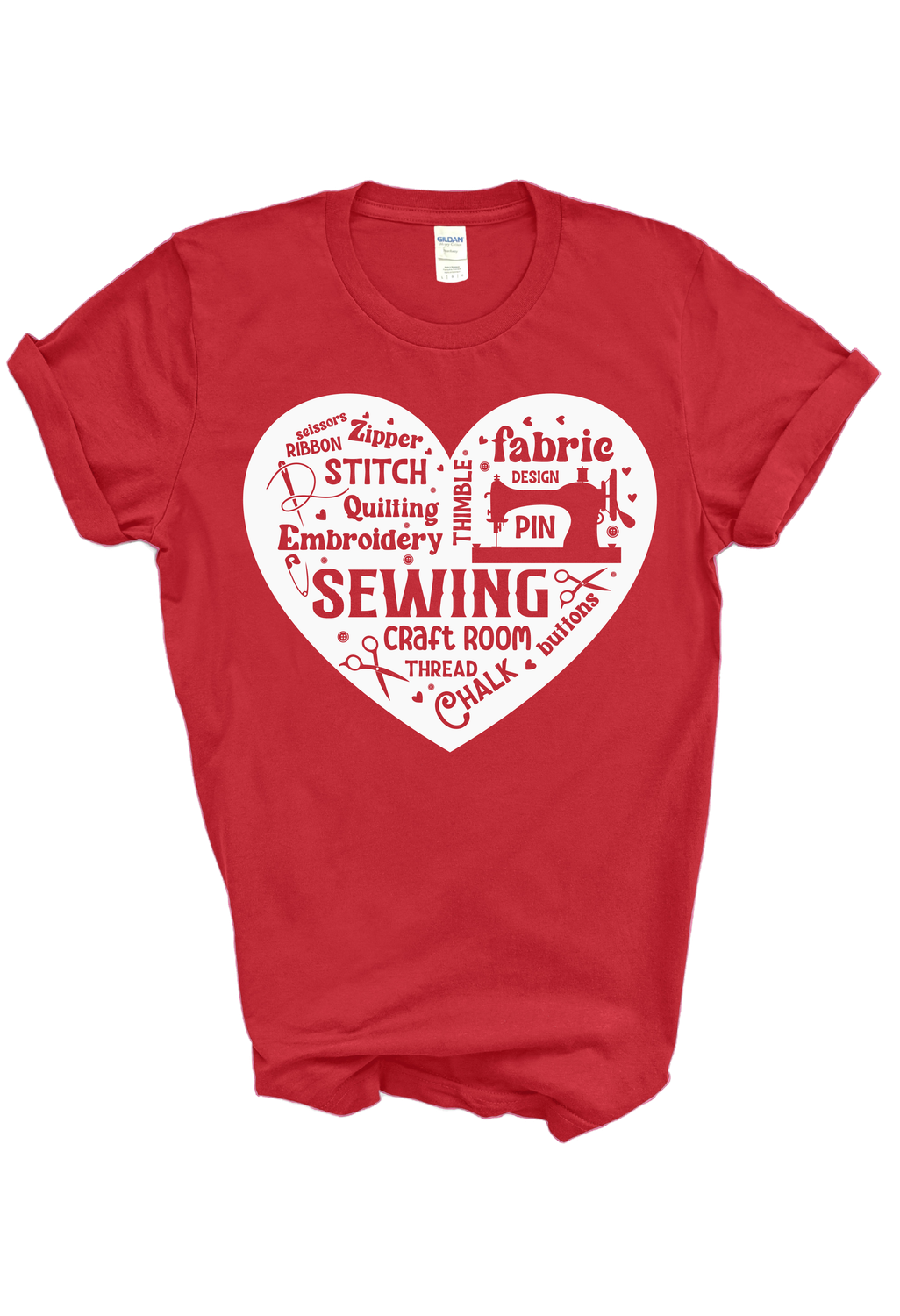 WordArt Sewing Heart