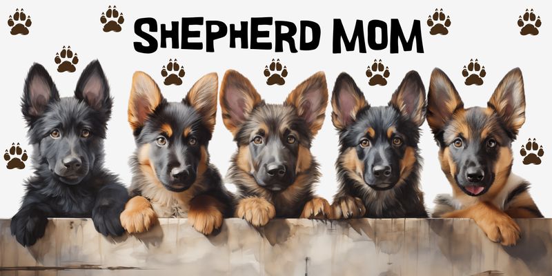 Shepherd Mom License Plate