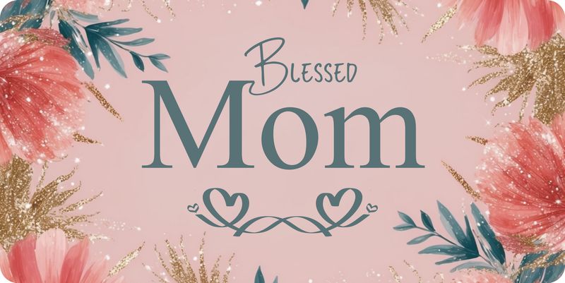 Blessed Mom License Plate