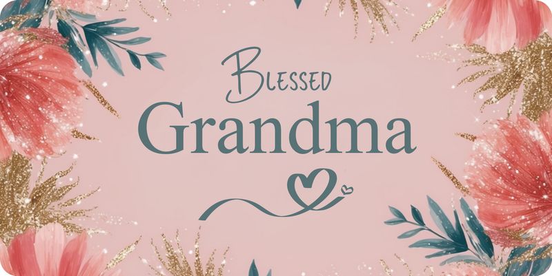 Blessed Grandma License Plate