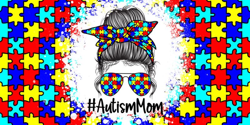 Autism Awareness Mom License Plate