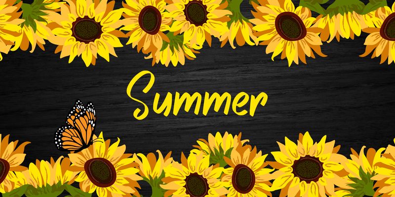 Personalized Sunflower License Plate