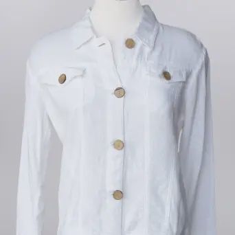 WKHLINENJACK, Colour: WHITE, Size: SMALL