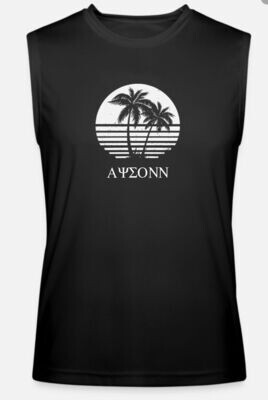 Graphic sunset workout tank