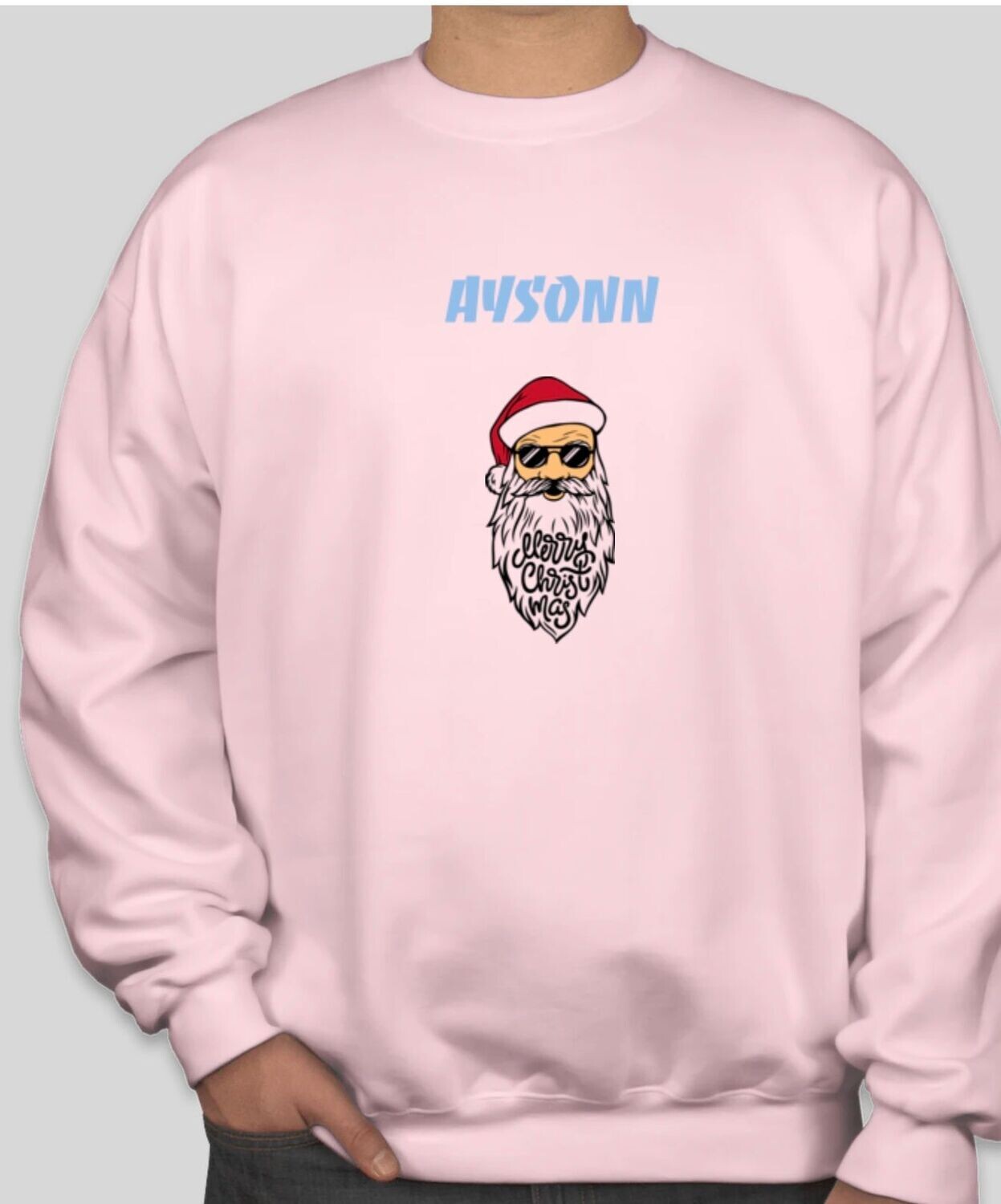 Pink Santa long sleeve
