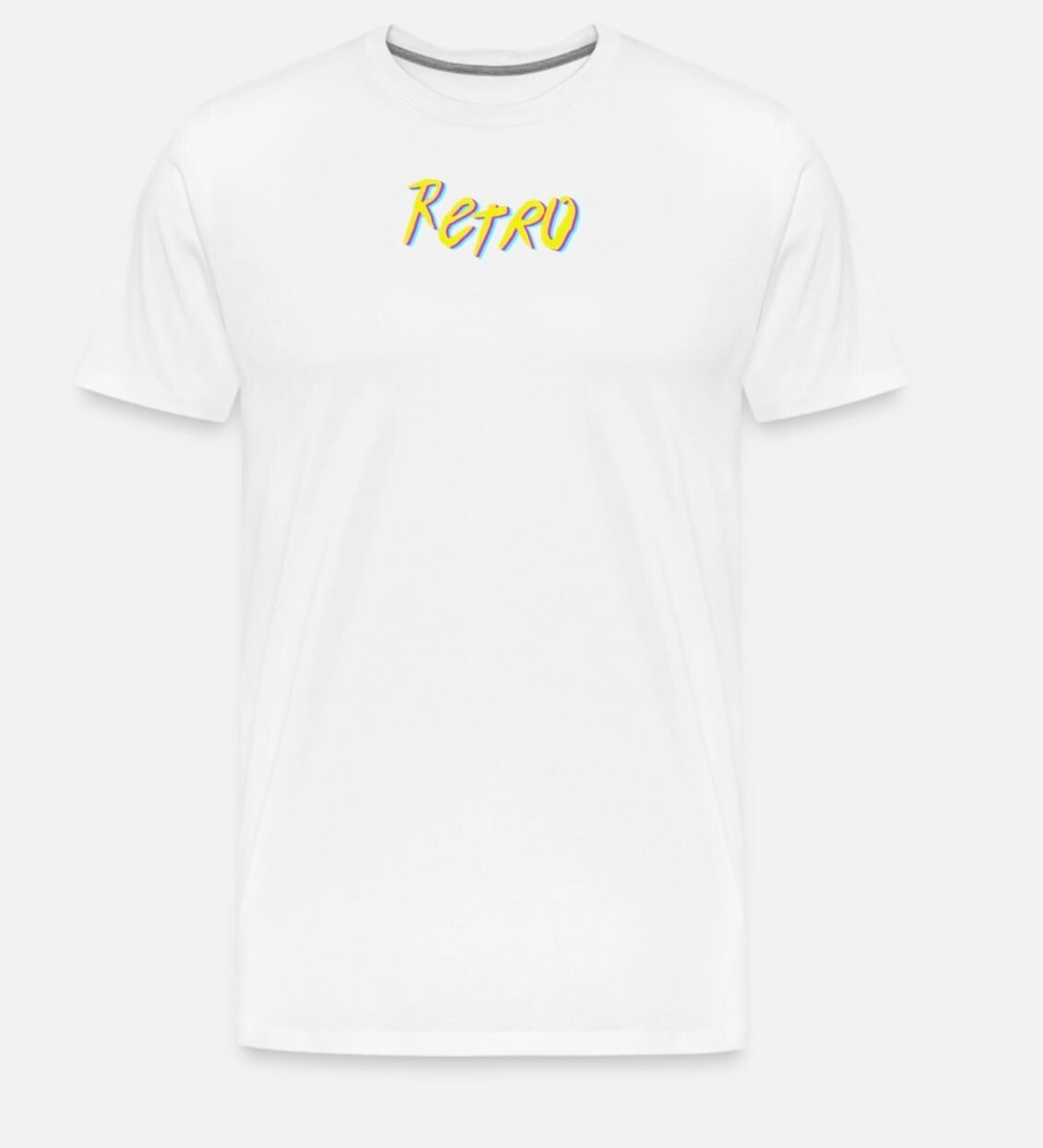 White retro graphic