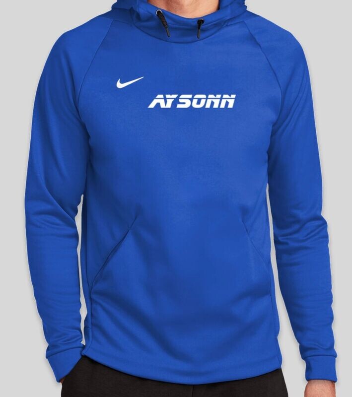 Blue Nike pull over hoodie