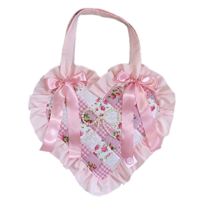 バッグ THEREDTHREAD S heart tote bag large THEREDTHREAD / ザレッドスレッド】S heart tote bag large