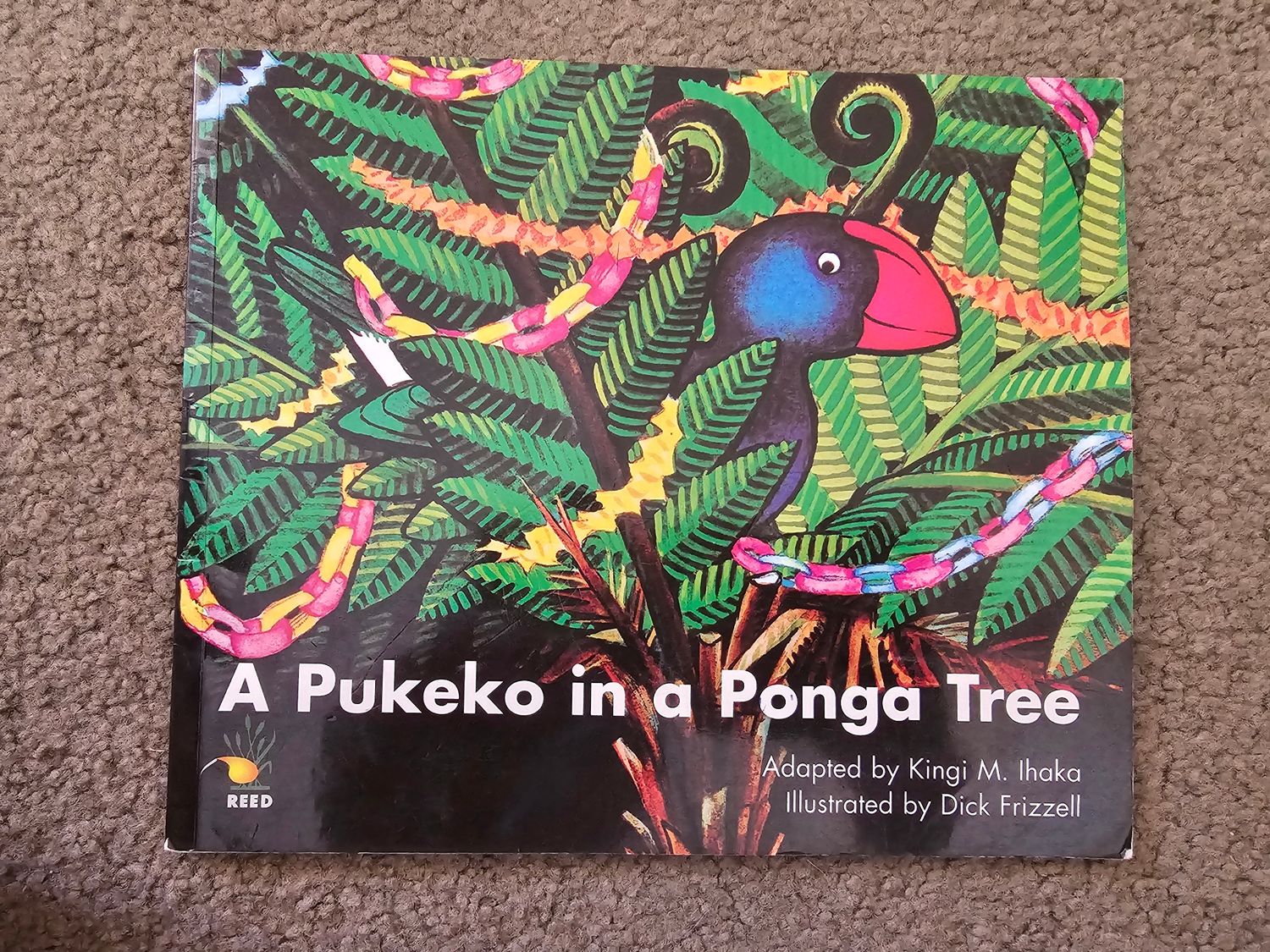 A Pukeko in a Ponga Tree