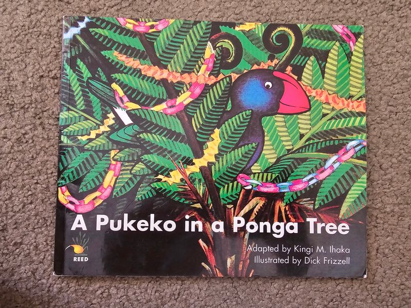 A Pukeko in a Ponga Tree