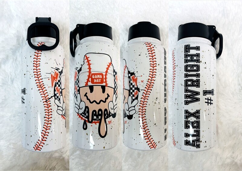 Game Day Baseball Sports Tumbler 20 30 32 40 oz