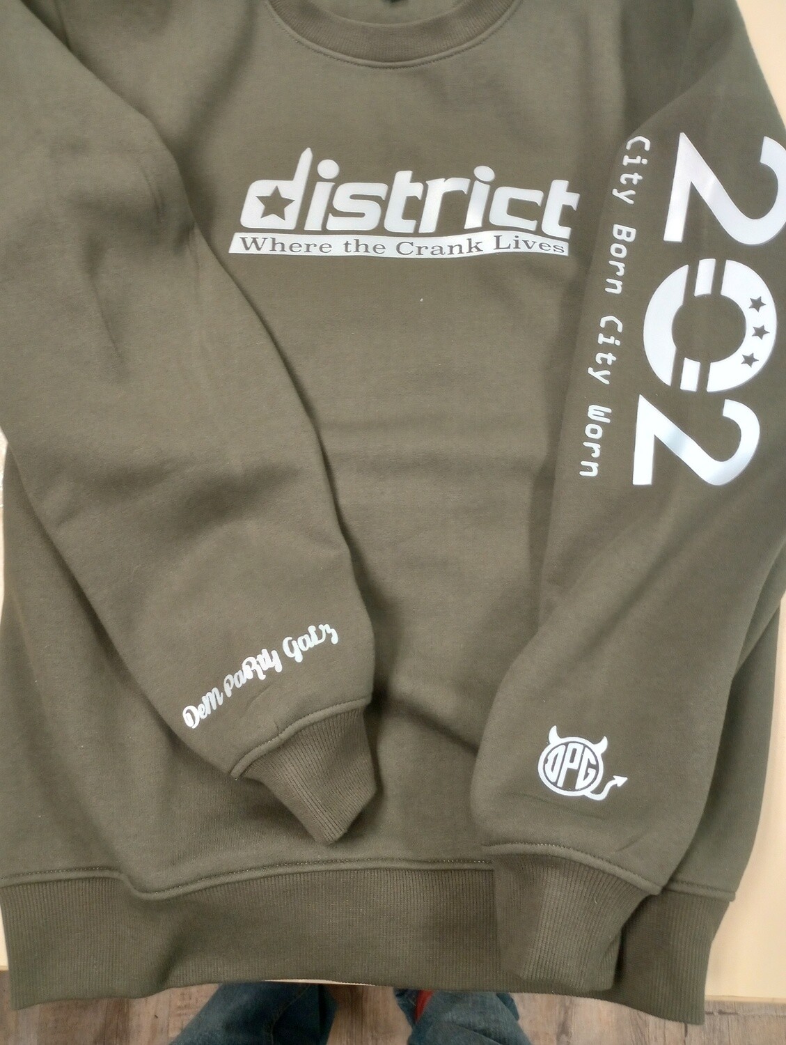 Womans District inspired NYCE inc casual sweat shirt