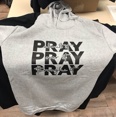 LADIES Pray Over It Hooded Dress